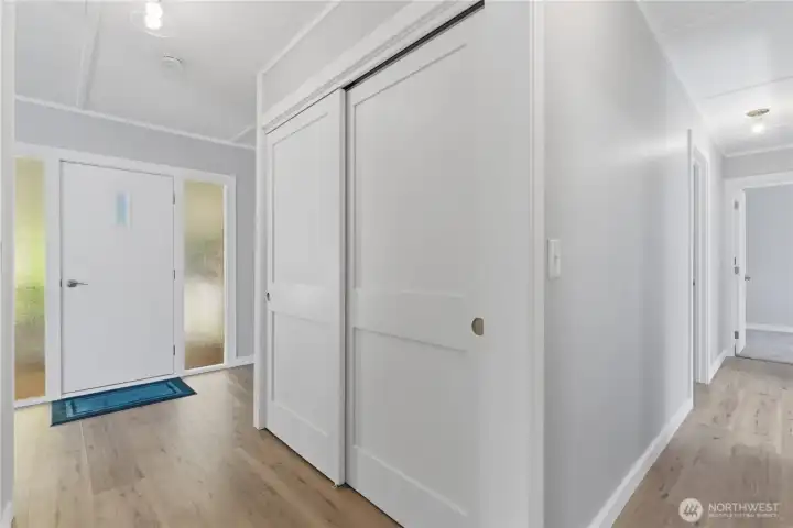 Front door access with full storage