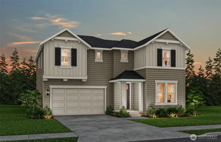 Rendering of the exterior elevation. Color scheme is a little darker. Rendering of the exterior elevation. Color scheme is a little darker.