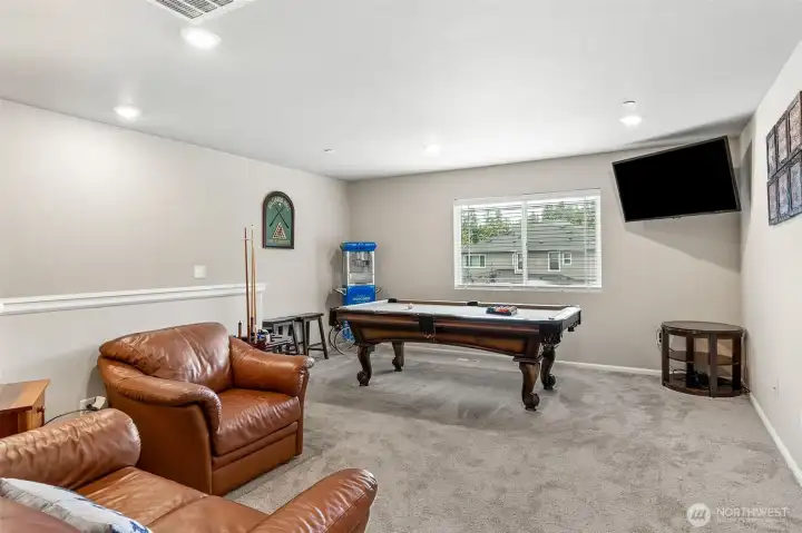 Upstairs loft adds additional space to play and entertain. Upstairs loft adds additional space to play and entertain.