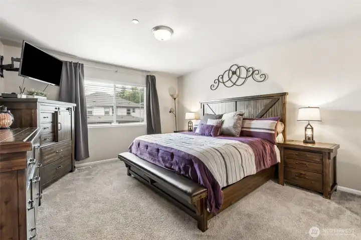 Large primary suite is separate from secondary bedrooms to enjoy space and privacy Large primary suite is separate from secondary bedrooms to enjoy space and privacy