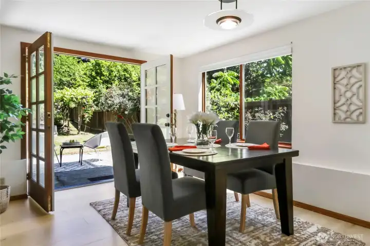 French doors inviting in the outdoors! French doors inviting in the outdoors!
