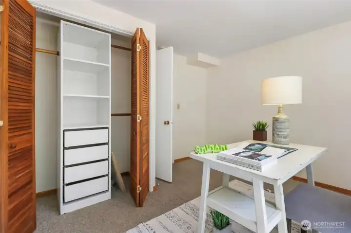 4th bedroom downstairs. 4th bedroom downstairs.