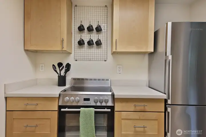 Blomberg Electric Cooktop and Range (BERU 24100 SS) and Fridge (BRFB 1044 SS)