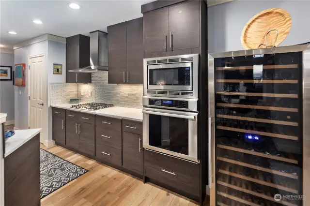 Custom remodeled kitchen, LG and Thermador stainless appliances