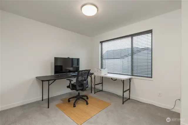 One of the bedrooms is used as an office/study, so there's great usage flexibility in the floorplan