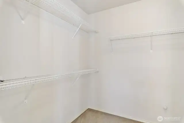 Primary walk-in closet