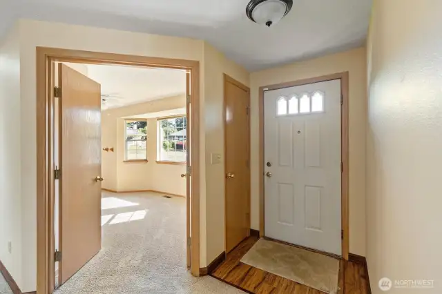 Bedroom or office right off of entryway
