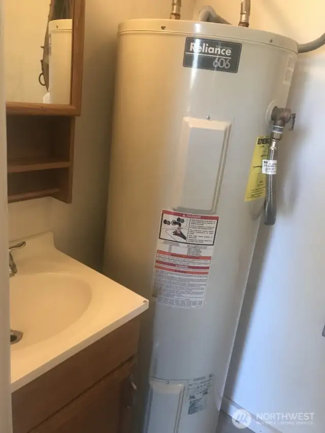 Half bath sink & HWT