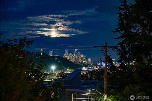 City view from Condo Unit at night