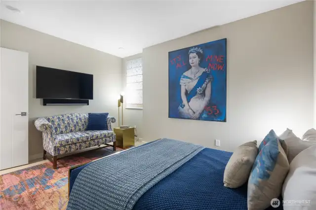 Third of four bedrooms.