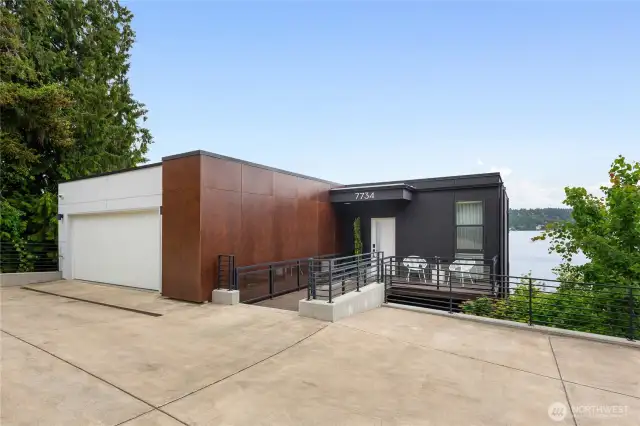 Clean, modern architecture. Gated access into private community, private drive to property. Two car garage with storage.