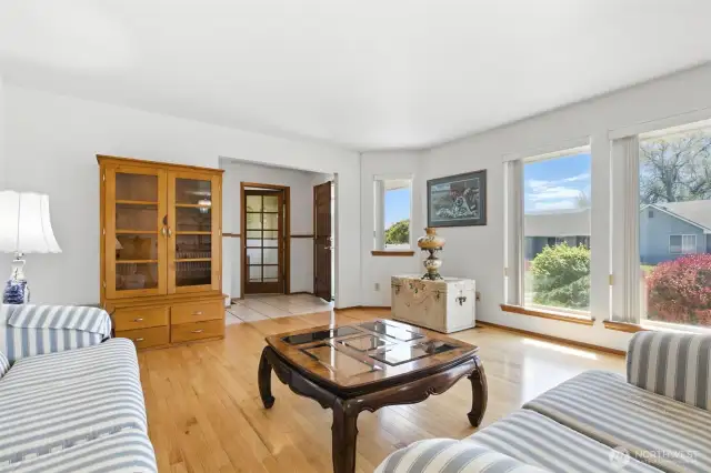 Bright, open living room