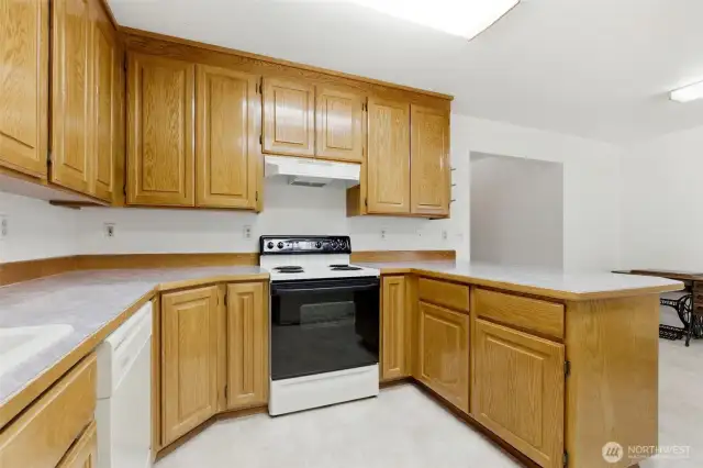 Wraparound counter and appliances