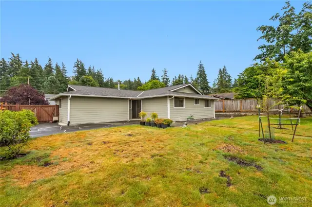 Blank slate with room for garden
