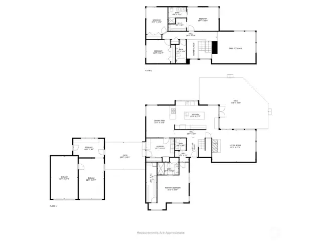 Floor Plan for all floors *measurements are approximate