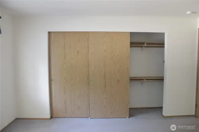 Primary bedroom closets.