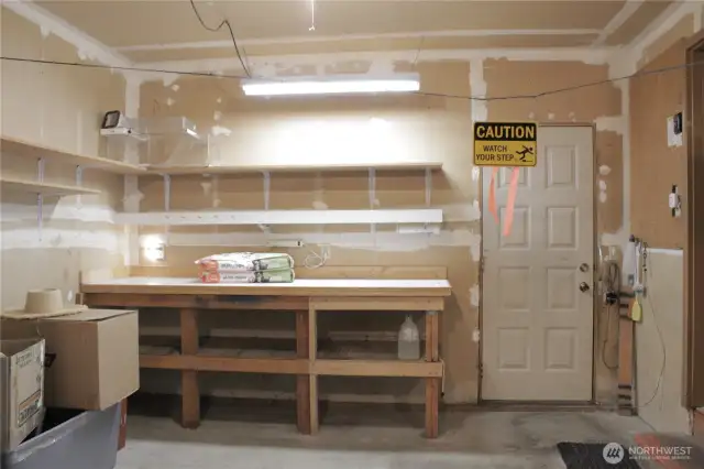 Built in workbench.