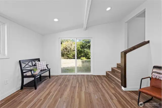Sliding Door to Backyard