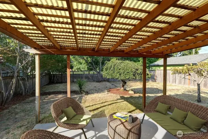 Back covered patio