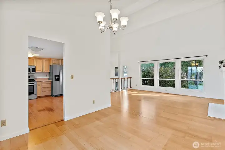 Dining & living room area.