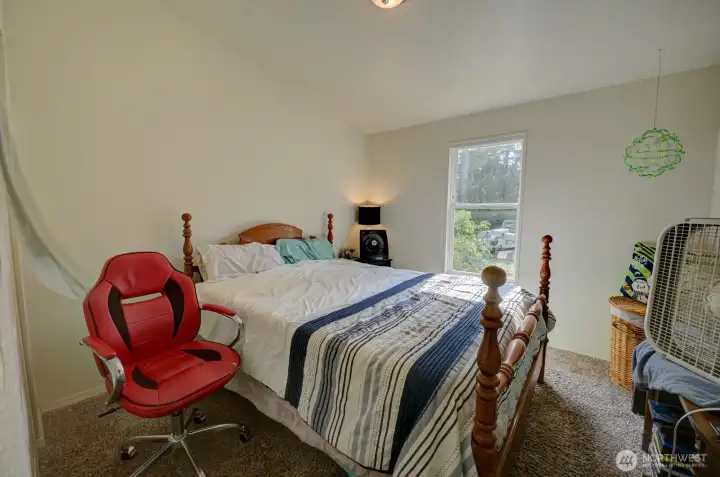 Bedroom 2 with wall-to-wall carpeting