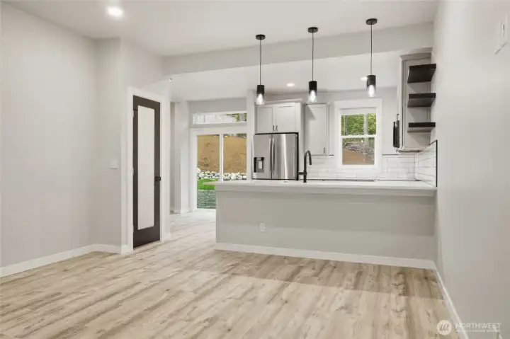 Pantry stainless steel appliances