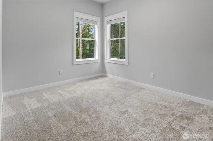 Bedroom 1 faces the back yard