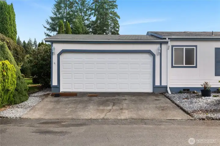 Two car garage