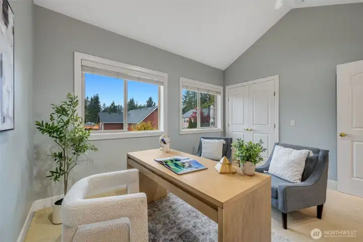 3rd bedroom serves as a wonderful office or art studio as well