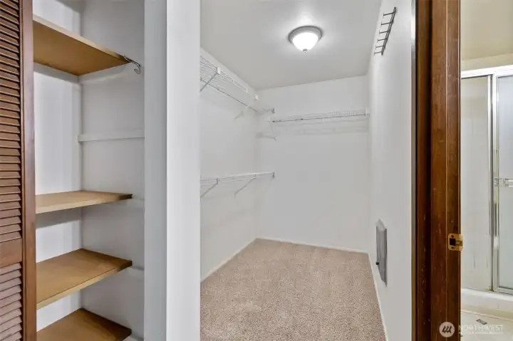 Extra Storage in Walk-in Closet
