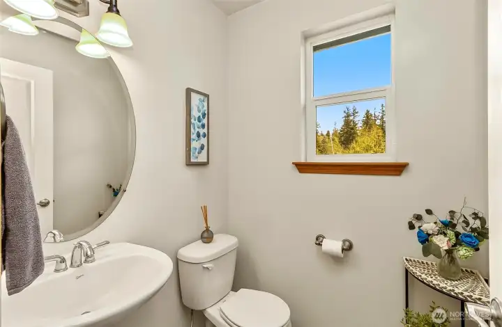 Upstairs half bath