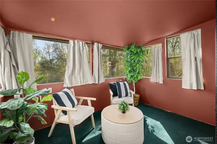 Relax in the sunroom!