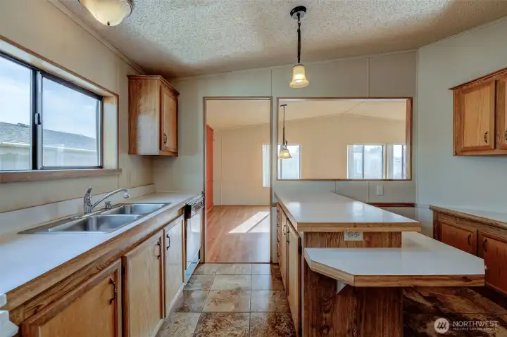 Kitchen facing Dining Rm.