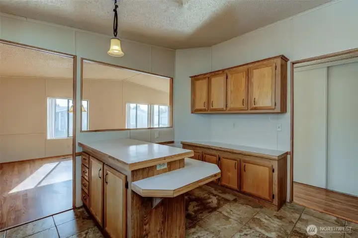Kitchen Island & tons of storage