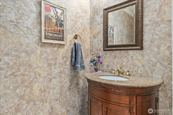 Powder room on main level Powder room on main level