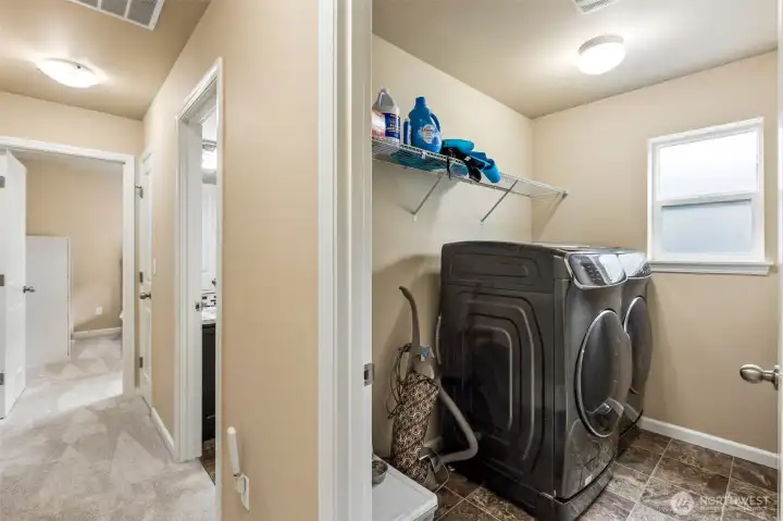 Second floor laundry room.