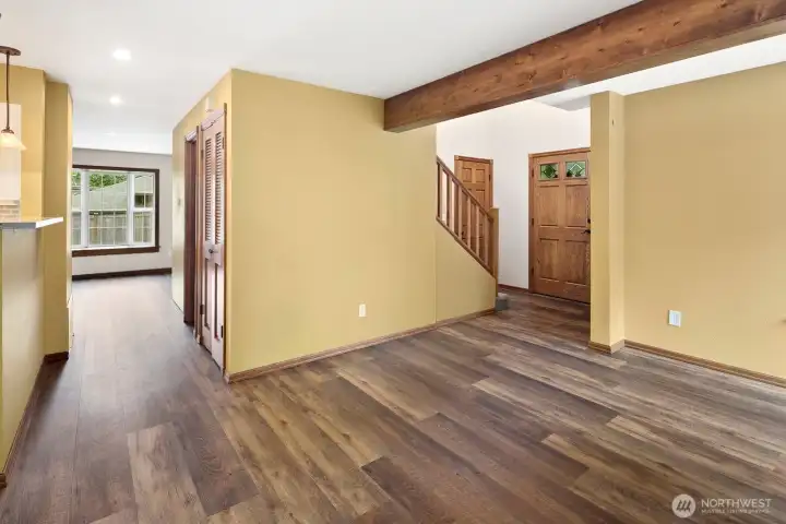 Living room off the entry