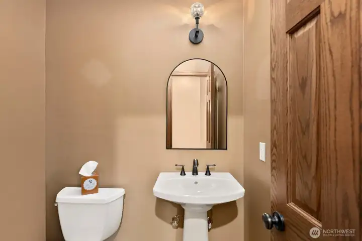 powder room on main floor