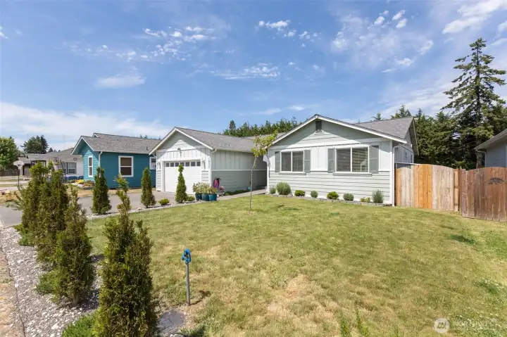 Large front yard