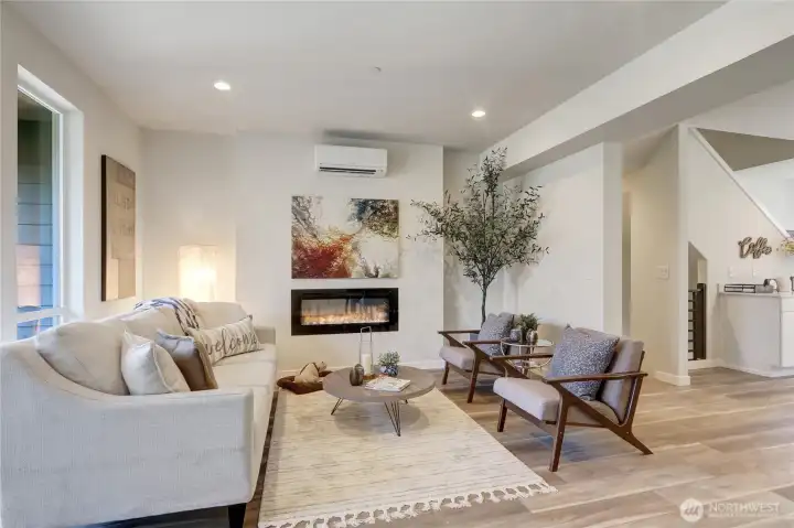 The main level living area is great-room style; wide open for ease of entertaining.