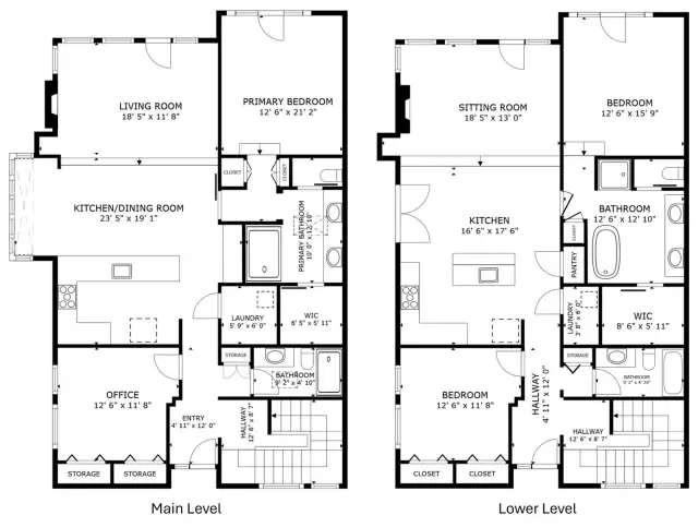 Floor plan of this amazing two story Penthouse!