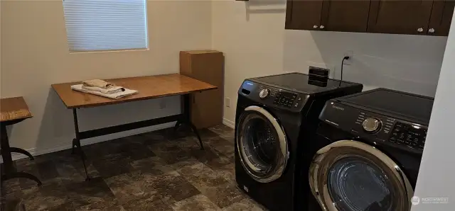 Laundry with work area