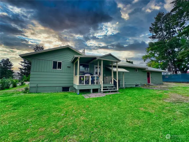 Covered Back porch