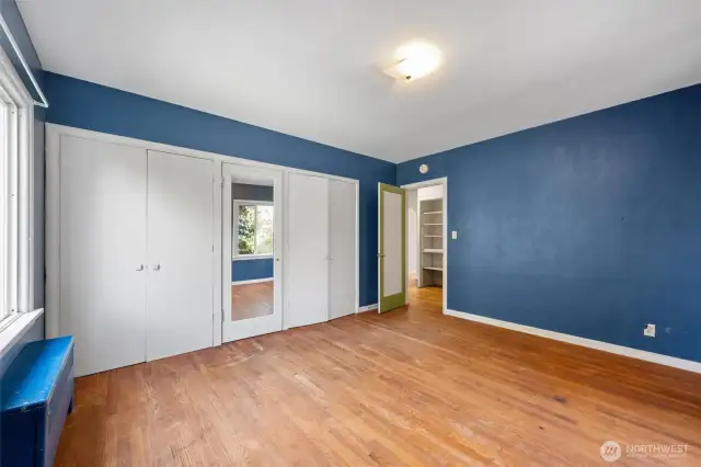 Plenty of storage in this bedroom.