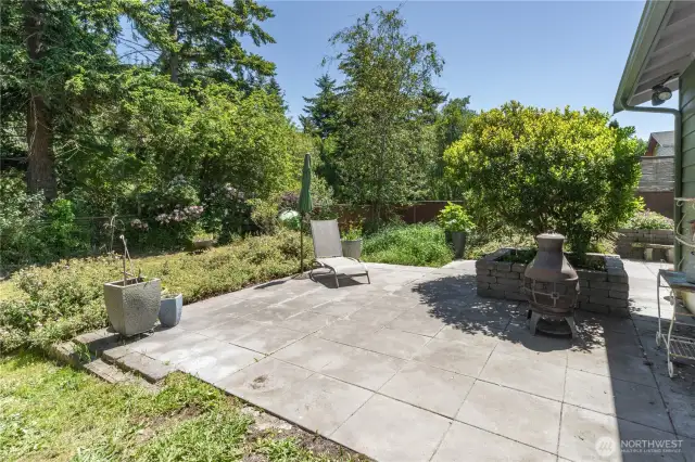 Backyard patio
