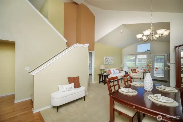 Step into a cheerful space of color and light.