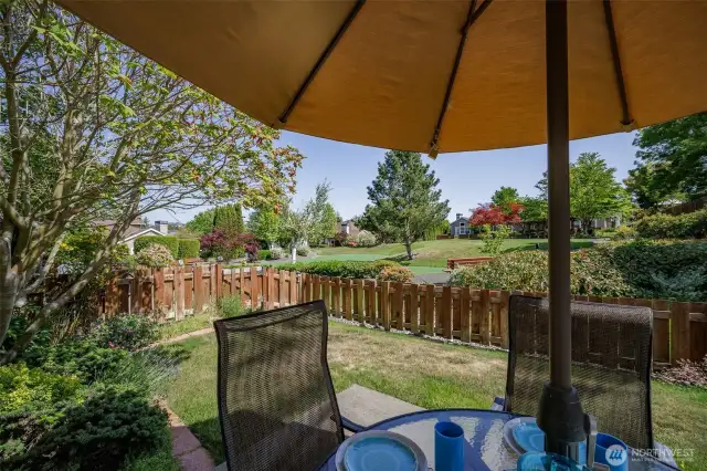 Enjoy your meals outdoors with nature.