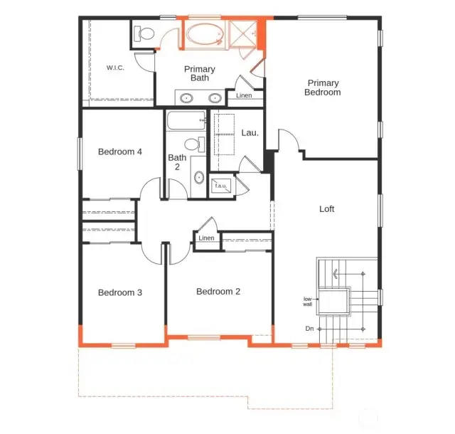2nd Floor Plan for Plan 2565