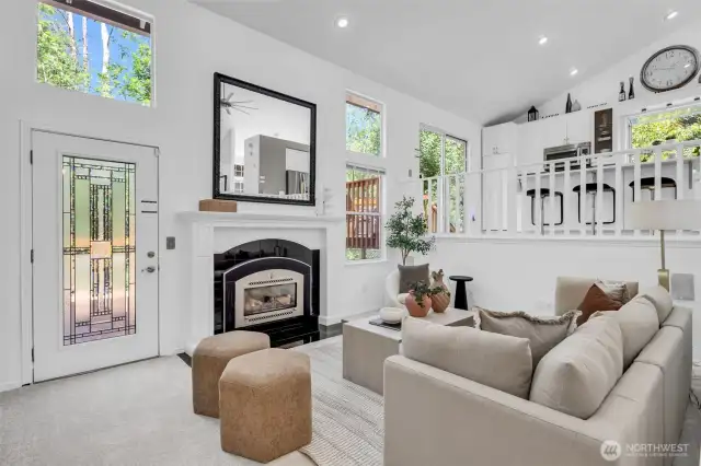 Great Room with a door leading to your outdoor santuary