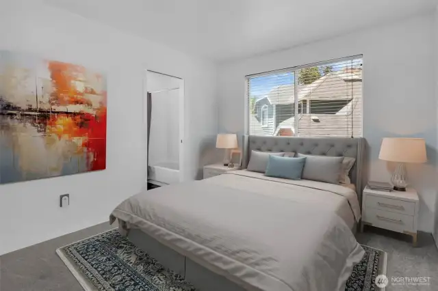 Bedroom #2, virtually staged